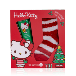 set regalo hello kitty - happy christmas per cura piedi